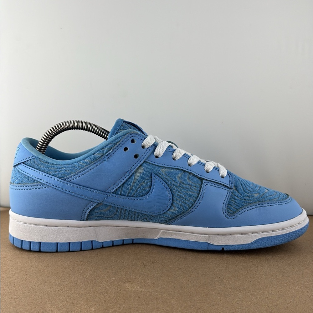Nike Dunk Low Retro PRM UNC University Blue White Shoes FN6834412 Men’s size 8 - Picture 6 of 9